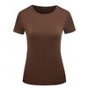 Women Summer O-Neck  Color Short Sleeve Blouse Casual T-Shirt Tops 