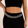 Fashionable Irregular Circle Waist Chain Necklace With Adjustable Metal Chain For Women Grunge And Steampunk Style