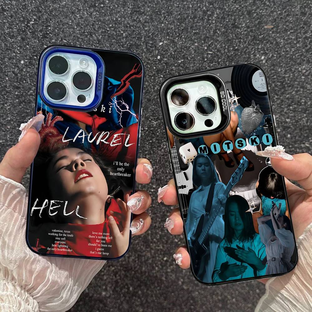 Singer M-Mitski Phone Case Color Silver Shell For IPhone 17 16 15 14 13 12 11 Pro Max Plus