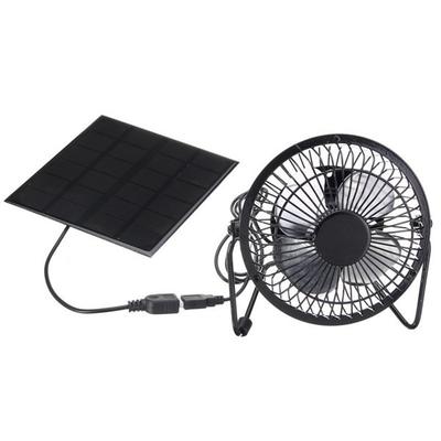5W Solar Panel Cooling Fan USB Powered For Greenhouse RV Chicken Coop Dog Houses Trailers Outdoor Camping Ventilation Kit