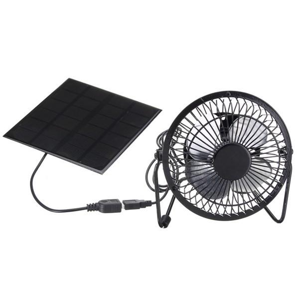 

5W Solar Panel Cooling Fan USB Powered For Greenhouse RV Chicken Coop Dog Houses Trailers Outdoor Camping Ventilation Kit China Mainland