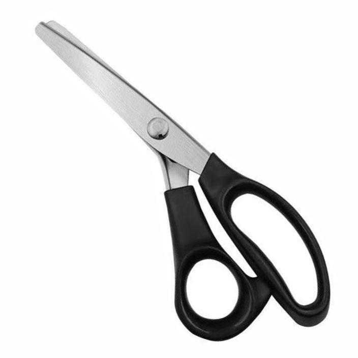 Stainless Steel Triangle Wave Tailor Scissors with Tooth Cloth Edge Lock Design