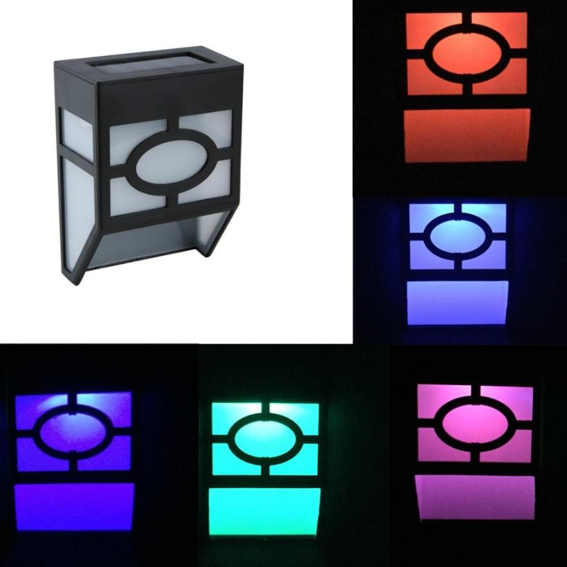 Vodotěsná solární nástěnná lampa ABS LED Path LED Solární světlo Venkovní zahradní nástěnné osvětlení