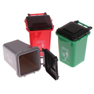 1ks domeček pro panenky hračka na třídění odpadu odpadkové koše odpadky pro popelářské auto téma nakládání s odpady recyklace dekorace
