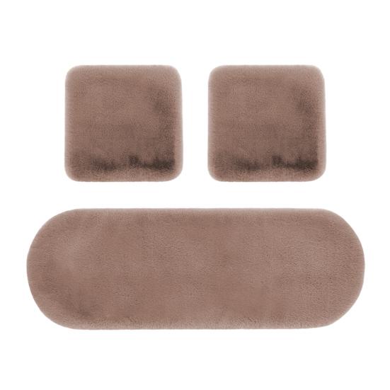 Thickened Plush Car Seat Cushion Set Anti-Slip Design Moisture-Wicking Easy Installation Soft Fluffy Front Back Seat Covers