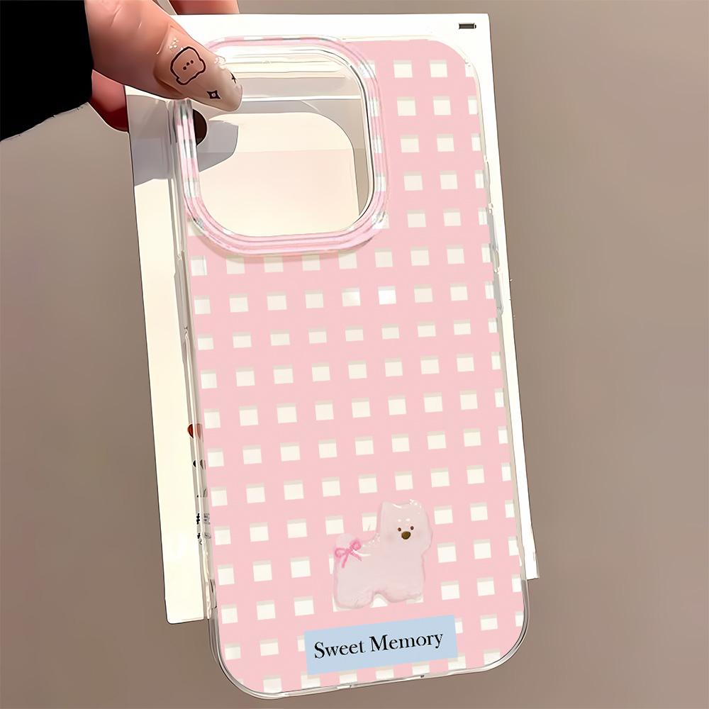 Painted Phone Case for iPhone 12 13 15 16 iPhone 16 12 13 14 15 Pro  14 15 16 Pro Max Coverage Shockproof Anti-Fingerprint Fresh Style Protective Case