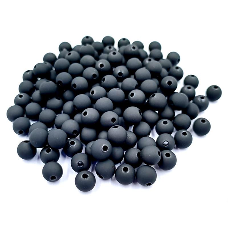 Creative 20Pcs DIY Handmade Beading Plastic Solid Dispersion Beads Ball Beads Candy Color Accessories For Jewelry Making Necklace Bracelet