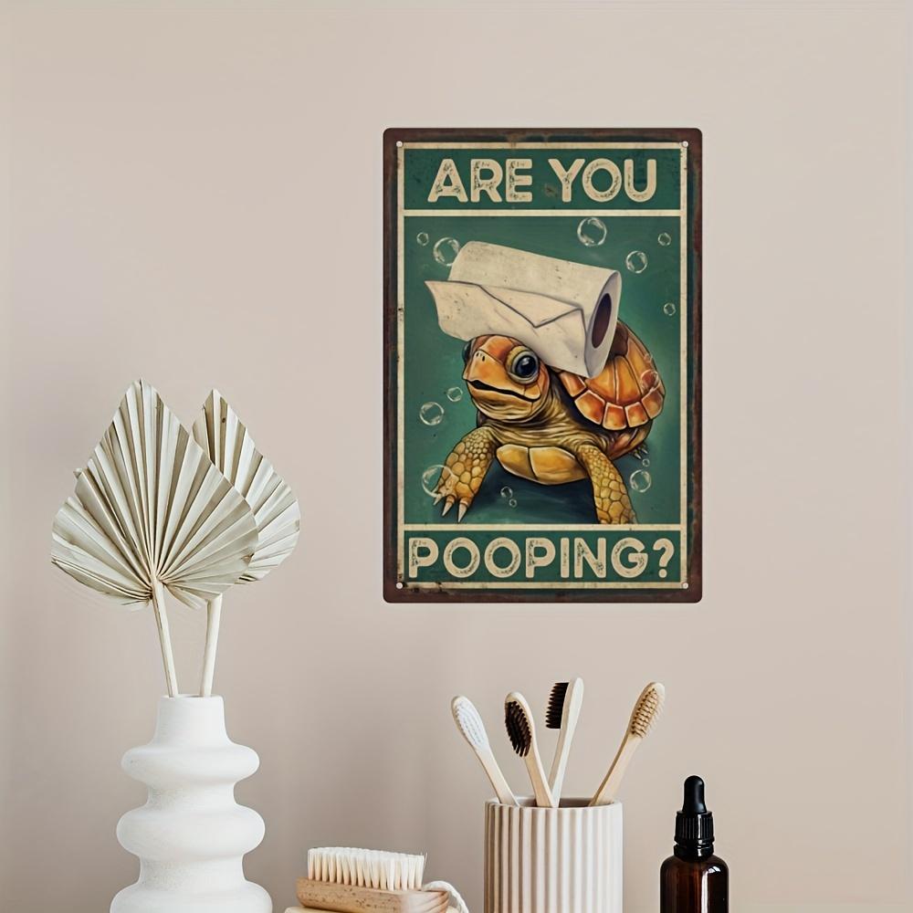 1pc, Vintage Metal Sign - Funny Quotes Wall Art for Home, Kitchen and Bathroom Decor - 7.8 x 11.8 inches