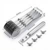 5 Wheel Pastry Cutter  Stainless Steel Pizza Slicer  Expandable Dough Cutter  Multi Round Pastry Knife  Baking Cutter Roller Cookie Ravioli Cutter