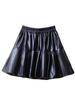 Women's High Waist PU Leather A-line Skirt – Slimming and Fluffy, Elastic Waist, Autumn 2025 Edition