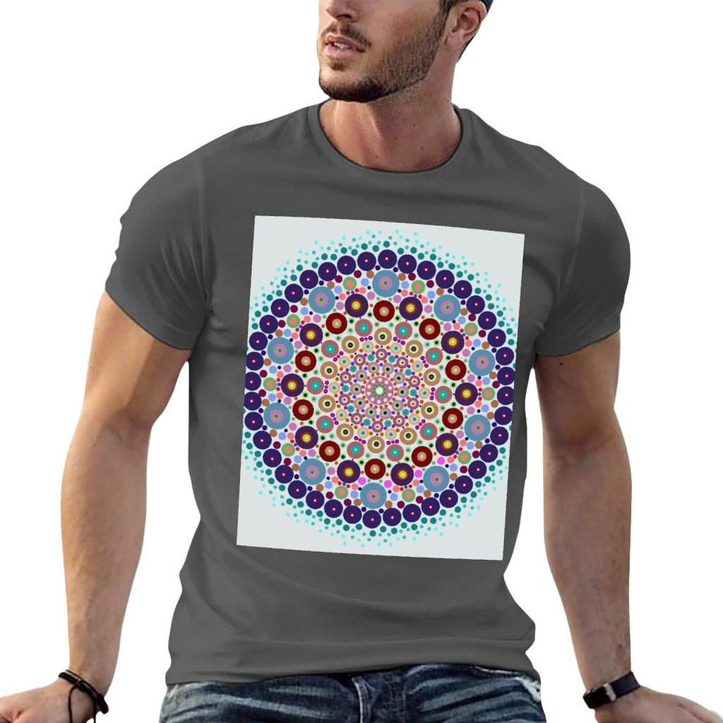 Radial Color Series Tshirt T Shirts For Unisex Graphic Funny Cotton T Shirts High Quality Unisex T Shirt Designer Tshirt