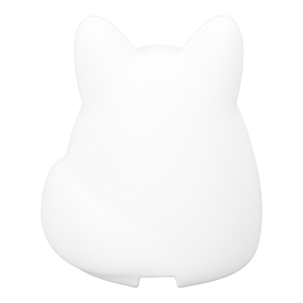 Cute Fox Night Light Silicone Tap Control USB Rechargeable Animal Nursery Night Lamp for Bedroom Dorm Decor