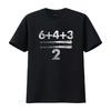 Baseball Math 6 4 3 2 Double Play Cute Softball Game T Shirt Vintage Washed Stylish Graphic Versatile Unisex Streetwear