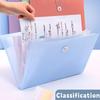 12 Layers A4 File Folder Elastic Strap Design Exam Paper Storage Booklet File Bag  Document Storage
