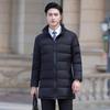 Teluoman Men's Business Mid-length Padded Jacket