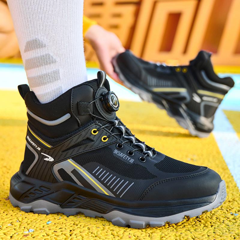 Steel Toe Shoes for Men Women Protective Work Boots Comfortable Work Shoes Puncture Proof Safety Sneakers Indestructible Shoes