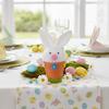 Realistic Flower Pot Ornament Cartoon Easter Bunny Statue  Mantel Fireplace