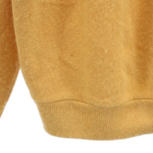 IZOD 60s Made in USA Vintage One point logo embroidery Long sleeve knit cardigan Men's Used