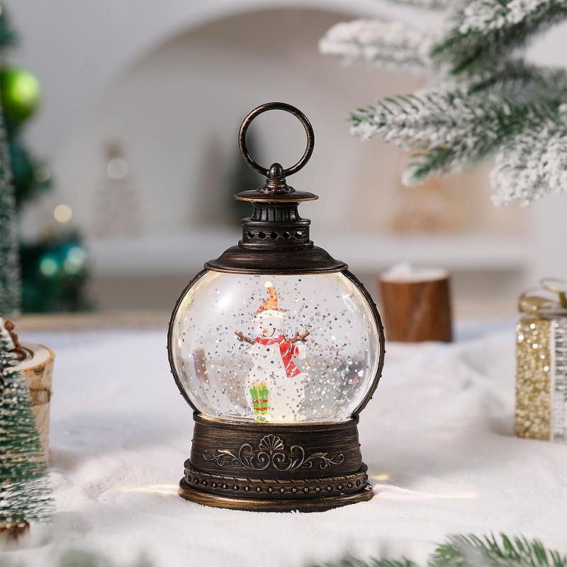 Christmas Festival Luminous Santa Claus Lantern with Music