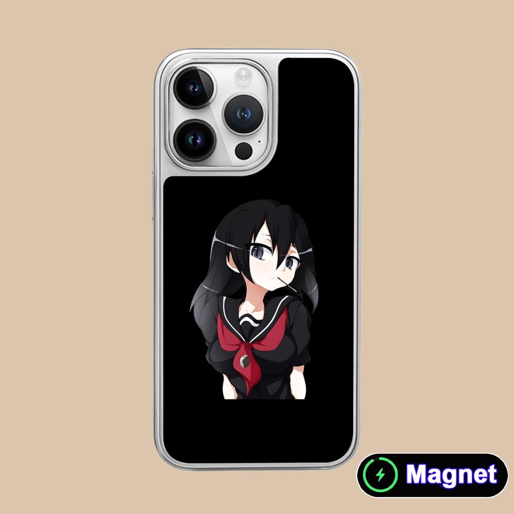 Akame Kurome Silver Plating Magsafe Mobile Phone Case for iPhone 17 16 15 14 13 12 11 Air Pro Max Plus Colorful Cover