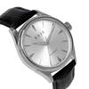 KNIS Automatic Made in Sapphire 10 ATM Water White Black Men's Watch, Japan, Crystal, Resistance, Silver, Leather, KN001-WHBKLE