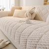 New Cross-Border Sofa Cover Towel Straight Row Non-Slip Pet Seat Cushion Honeycomb Fleece Padded Thickened Sofa Cushion