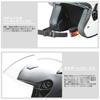 Motorcycle Helmet Jet STRAX Silver LL circumference than [Lead Industries] SJ-8 SV-LL (Head 61cm~less 62cm)