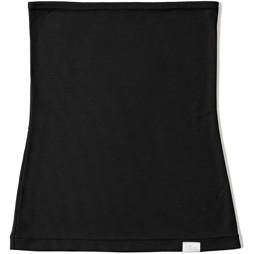 ReFa Vital Tech Moist Ribbed Waist Warmer Black LL-4L