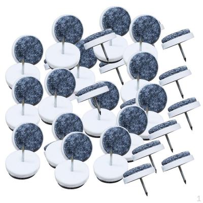 Möbelgleiter, Filzgleiter für Tisch, Schreibtisch, Hocker, Beinfüße, rutschfest (50 Stück Packung)