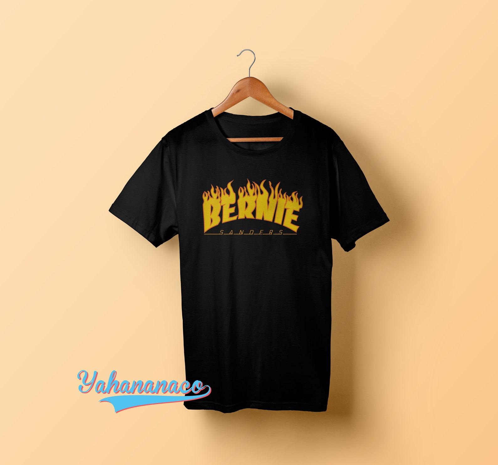 Bernie Sanders Shirt Bernie Thrasherss shirt Valentines Day shirtThe men the myth the mittens bernie mood Bernie flame T-shirt S
