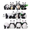 4 Pcs Panda Miniature Decor Items Set for Unique Gift,Home,Living Room,Office,Restaurant Decor,Showpiece,Perfect Valentine Decoration Items