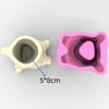 Cartoon Animal Flower Pots Silicone Mold Succulent Plant Vase Casting Mould for Making Resin Epoxy Craft Pen Holder