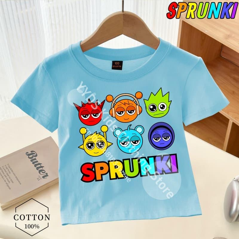 Doar un tip căruia îi place Sprunki Boy Imprimeu grafic Tricou Sprunki pentru copii Tendință de modă Tricou pentru băieți Haine universale de vară pentru băieți/fete