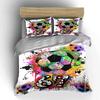 Soccer balls and splashes. Bedding sets Duvet cover sets Duvet covers Pillowcases(1 * Duvet Cover 2 * Pillowcases, without duvet insert)