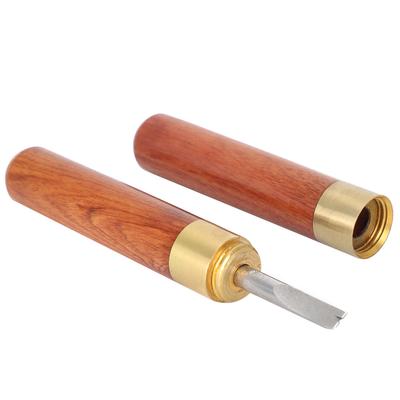 Biselador de Couro de Borda Sândalo Biselador DIY Acabamento Exterior Ferramenta de Corte Artesanal