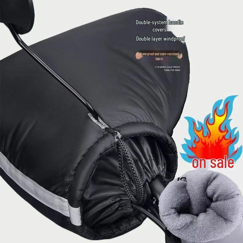 2025 Waterproof Windproof Fleece-Lined Thickened Electric Vehicle Windshield for Autumn/Winter