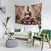 Zen Tapestry Buddha Tapestry Spiritual Meditation Wall Hanging Buddhist Wall Art Zen Lotus Flower Tapestries For Bedroom Living