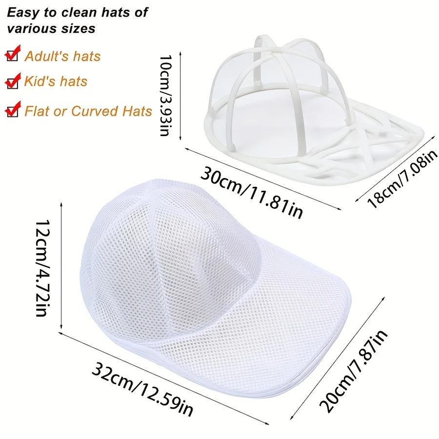 1Pc Hat Laundry Bag,Anti Deformation Washing Bag,Machine Washing Net Bag,Portable Household Shape Protection Laundry Accessories