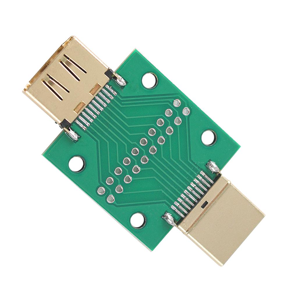 2PCS HDMI Male To Female Test Board MINI Connector with Board PCB 2.54mm Pitch 19/20pin DP HD A Female To Male Adapter Board