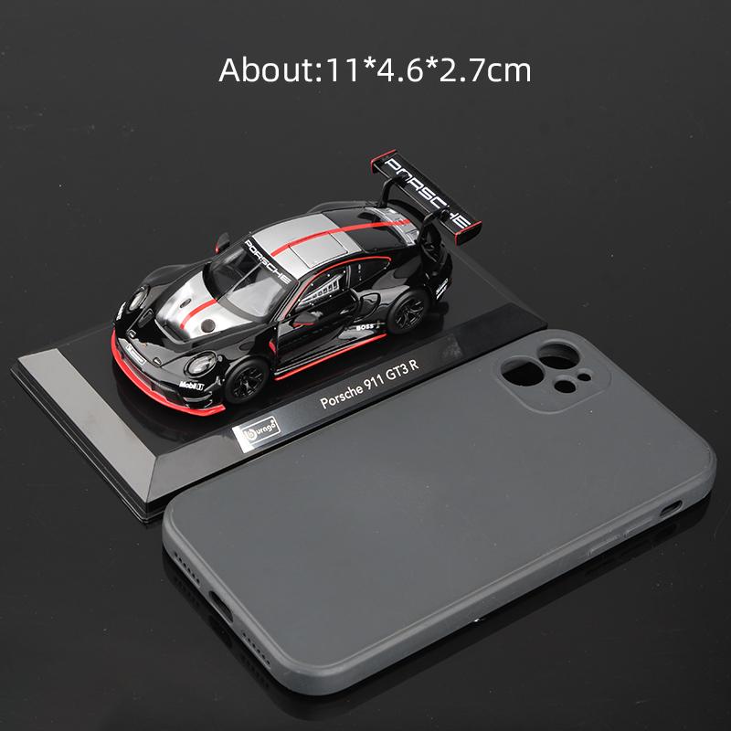 Bburago 1:43 Porsche 911 GT3 R Alloy Race Car Model Racing Diecast Vehicles Toy