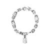LOUIS VUITTON Metal Bracelets Unisex Silver M1927-