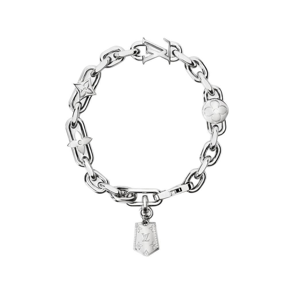 LOUIS VUITTON Metal Bracelets Unisex Silver M1927-