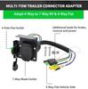 MECMO Multi-Toe 4-Way Flat to 7-Way RV and 4-Way Flat Female End Trailer