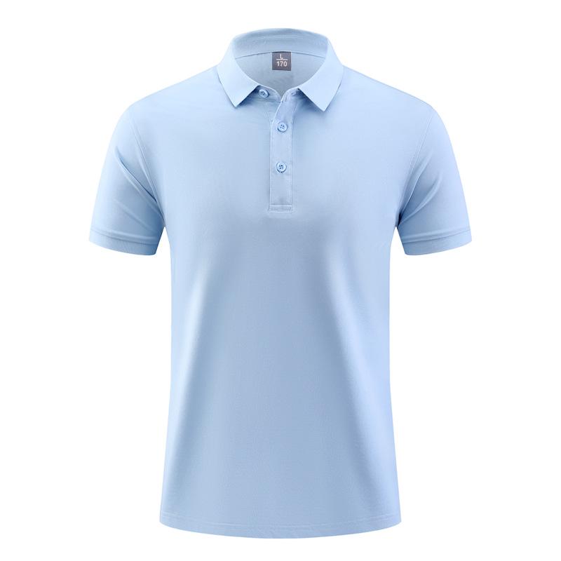 Unisex High-End Solid Color Sports Polo Shirt for Summer Activities