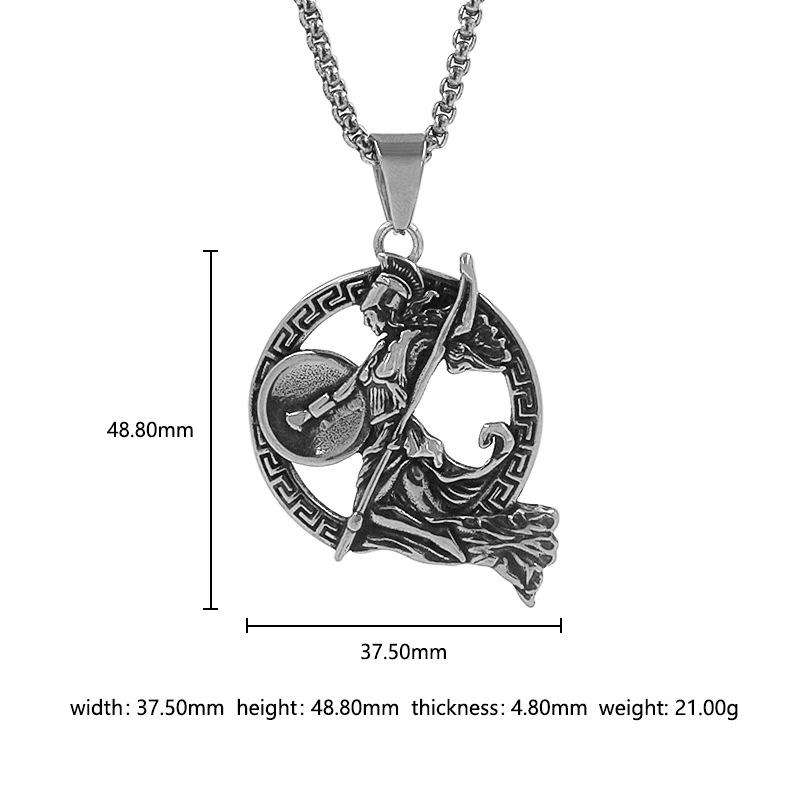 Personalized Minerva Necklace - Greek Goddess & Roman Warrior Jewelry