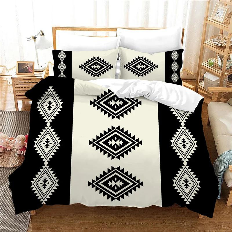Purple Bohemia Beddings Duvet Cover Sets For Mandala Home Textile Bedroom Bed Cover With Pillowcase Bedclothes Bedset Polyester