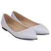 Women's Flats Shoes Solid Color Pointed Toe Slip On Patent Leather Woman Flat New Single Casual Comfort Non-slip Ladies Loafers