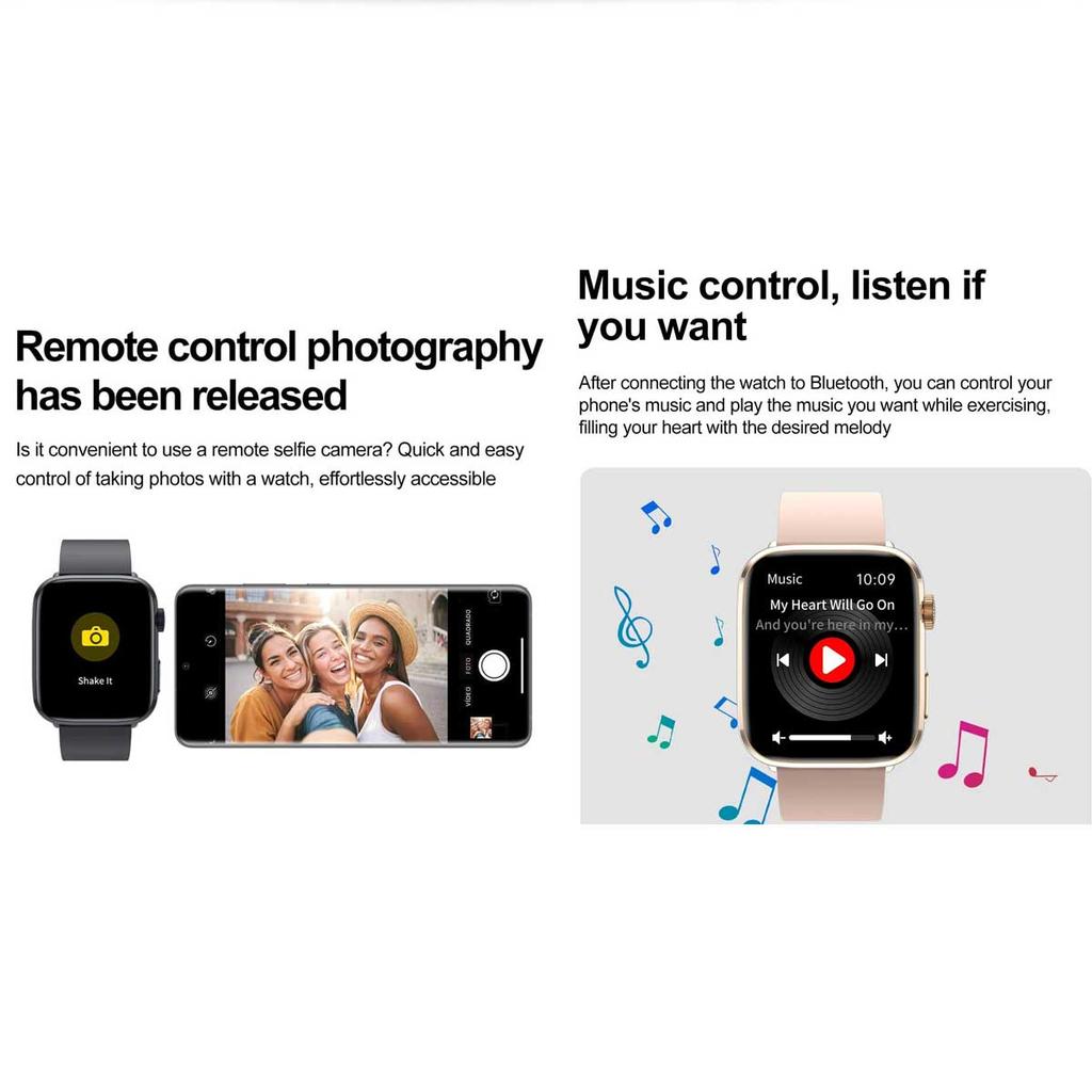 1.85-inch AMOLED Screen Smart Watch Women Bluetooth Call NFC Heart Rate Blood Pressure Blood oxygen Lady Sleep Smartwatches 2026