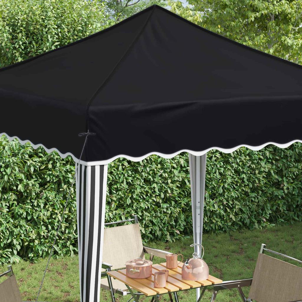 Pop Up Party Tent 195 X 195 X 245 Cm Anthracite Oxford Fabric