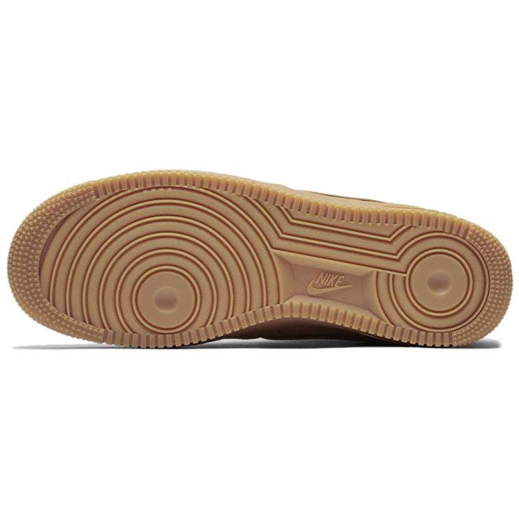 Nike Air Force 1 Low Flax 2019 Unisex Sneakers Tan Gum-Light-Brown Black CJ9179-200